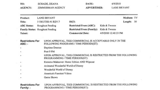 Documents Show Lingerie Ad Was Barred From <em>Dancing With The Stars</em>
